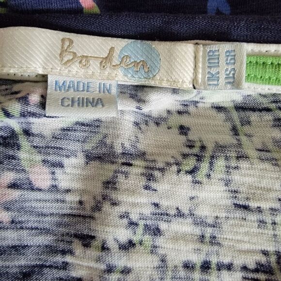 Boden Floral Print Mini Dress. Size 6. - Picture 5 of 9
